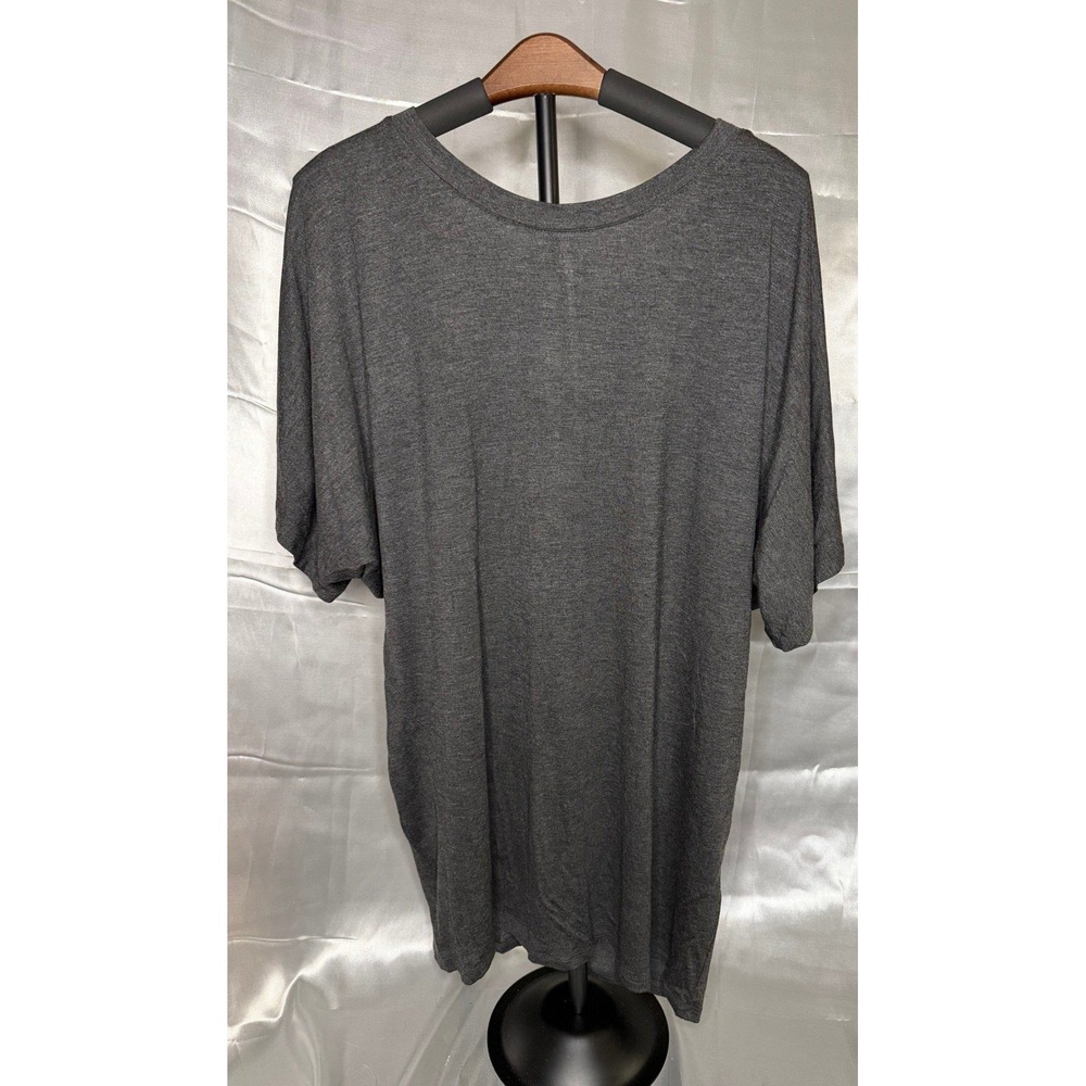 Lot of 2 Free to Live Dolman Sleeve Tunic Tops  Gray Navy Casual Womens XXL NEW